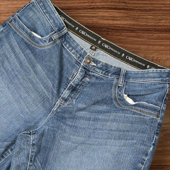 Cato Premium Straight Leg Blue Denim Jeans PLUS size - Picture 2 of 6